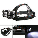 50000Lm 5Head Xm-L T6 Led 18650 Head Light Lamp Headlight Flashlight Torch