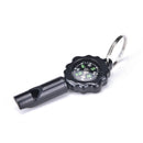 Black Mini Survival Tool Whistle Compass 2 in1 new hot selling 2018 ~ï¼ˆ