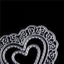 3X hollow love heart Metal Cutting Dies Stencil Scrapbooking paper craft deco BX