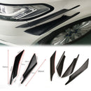Carbon Fiber Front Lip Splitter Fins Body Spoiler Canards Refit Bumper Trim  OZ