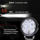 2x 27W Car 12V LED Work Spot Lights Spotlight Lamp 4x4 Van ATV Offroad SUV Truck
