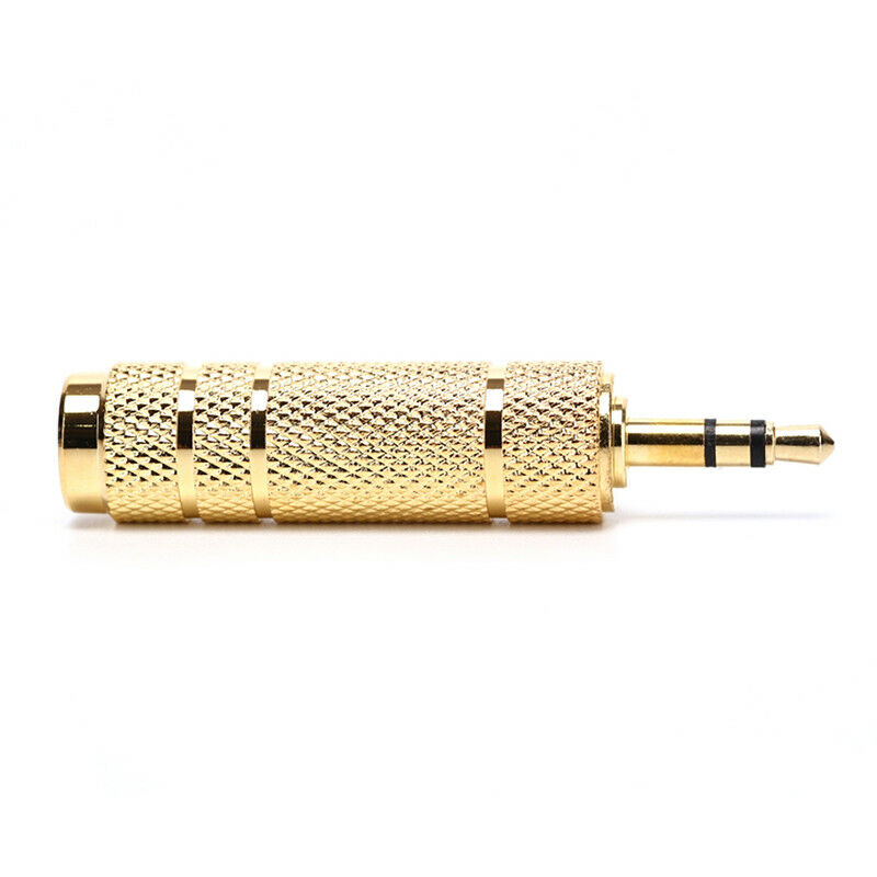 3.5mm Male To 6.35mm Female Stereo Audio Plug Headphone Jack Adapter Converte ES