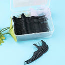 50 Pcs Bamboo Charcoal Dental Floss Teeth Sticks Tooth Picks Interdental Kits