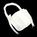 White Bow Wedding Ceremony Party Love Case Satin Flower Girl Basket