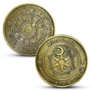Tarot Metal Commemorative Chips Chips Press Card Poker Accessories