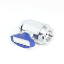 G1/4 Thread Vent Valve Water Ball Valve for PC Water Cooling System (Blue) A