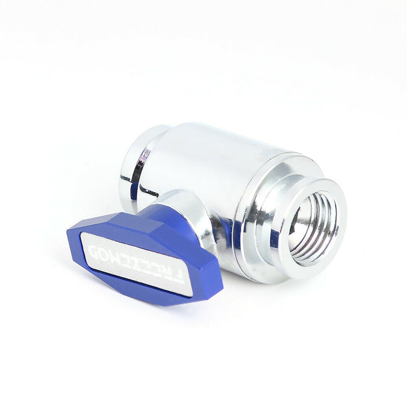 G1/4 Thread Vent Valve Water Ball Valve for PC Water Cooling System (Blue) A