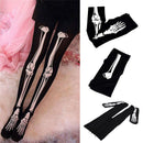 Trendy Women Charming Sexy Skeleton Tattoo Socks Pantyhose Stockings Tights SE3C