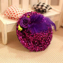 Mini Hats Hair Clip Girl Feather Hairpin Shiny Cap Bobby Pin Random Color JR
