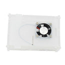 2X(Transparent Acrylic Case Enclosure Box with Cooling Fan for Raspberry Pi