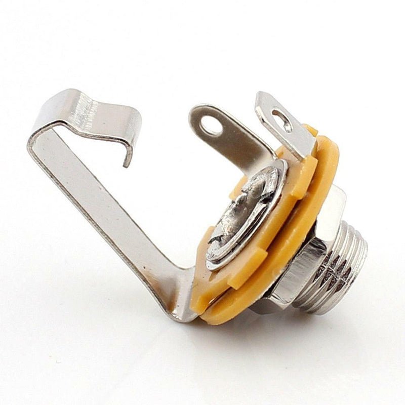 10x 1/4 inch 635mm Mono Female Jack with Socket Panel for MICMic New X9E0