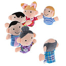 6pcs Baby Kids Plush Cloth Play Game Learn Story Family Finger Puppets Toys