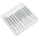 Set carbide end mill cutter carbide burrs tool 10 pcs 1/8 inch2mm T6H6