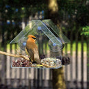 Clear Glass Window Birds Hanging Bird Feeder House X2S Table Suction New U1G6