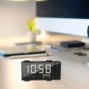 Projection Alarm Clock,6.5 Inch Projection Clock,Fm Radio with Temperature