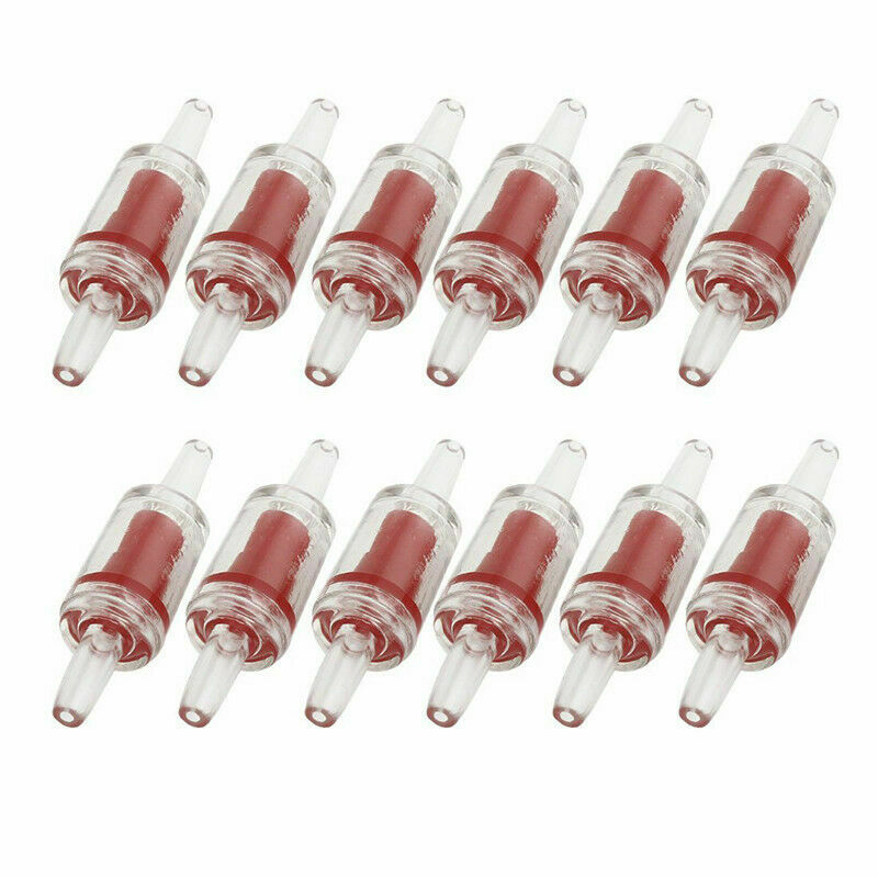 10pc One Way Fish Tank Aqaurium Non Return Valve In Line Pump For 4mm Tube A8G0.
