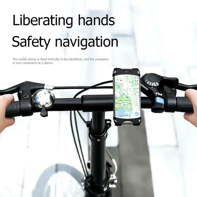 US-ZJ053 Silicone Bicycle Handlebar Phone Holder Bracket for 4-6 inch Cell Phone