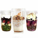 24-Ounce Cups with Flip Top To-Go Lid (Pack of 2) Nutri Replacement Parts & T3E5