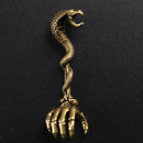Solid Brass Finger Ring Fashion Smoker Cigarette Stand Holder for Men Women