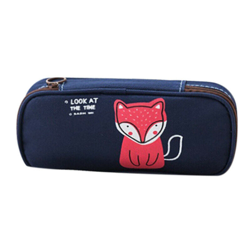 1 Pc New School Supplies Student Pencil Box Canvas Stationery Box High-Capa E6Z1