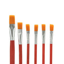 6X Nylon Hair Artist Water Colour Acrylic Oil Painting Paint Brush Set Supply OZ