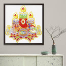 5D DIY Special Shaped Diamond Painting Christmas Candle Cross Stitch Kits