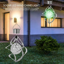 Solar LED Wind Spinner Color Changing Lamp Outdoor Hanging Wind Chime Light