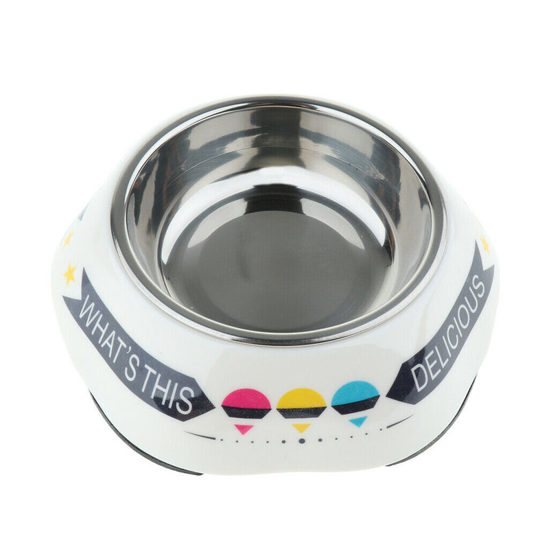 Pet Dog Feeder Cat Feeding Bowl Food Container Stainless Steel Bowl 180ml