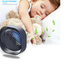 USB Mini Desk Fan 3 Speed Rechargeable Quiet Home Office Portable Table Fan
