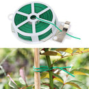 20M Gardening Plant Support Twist Tie Green Wire Roll and Cutter Garden tieB Hn