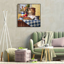 5D DIY Full Drill Diamond Painting Teapot Cross Stitch Embroidery Craft