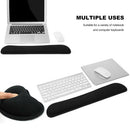Memory Foam Keyboard Mouse Pad Set Anti-slip Ergonomic Wrist Care Cushion