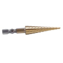 3-13MM TIN 1/4 HSS Hexagonal shank Step Drills
