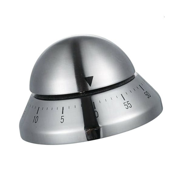 2 Pcs 60 Minutes Kitchen Timer Cooking Bell Counter Alarmer,Stainless Steel