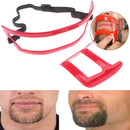 2Pcs Neck Hair Line Guide Neckline Haircut Shave Shaping Template Beard Trimming