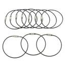 20x Wire Rope Key Ring Stainless Steel Wire Key Chain Pendant Loops Tool
