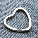 20Pcs Heart-Shaped Split Rings Key Rings A6U9