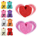 25Cm Bear Of Roses Flowers Teddy Bear With Crown Wedding Festival Diy Surpr C3Z1