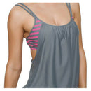 Sexy Women Striped Splicing Spaghetti Strap Bikini Swimwear Swimsuit Beachw