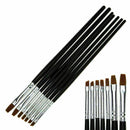 7 Pcs Nail Art Pen Brush UV Gel Acrylic Painting Drawing Liner Polish Brush X4T1