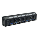 3.0HUB 7-port USB hub high-speed line splitter usb a drag seven hub with in