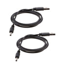 2pcs USB to 3.5x1.35mm Barrel Connector 5V DC Power Cable Jack Male, 1m/3ft