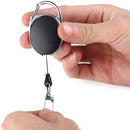 Retractable Reel Key Chain Pull Key ID Card Badge Tag Clip Holder Buckle Style