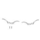 2Pcs Flag halyard rope cleat 112mm made from stainless steel