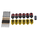 6pcs 24g professional brass black nickel hard tip dart set with grinding stone Z
