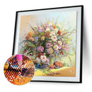 5D DIY Full Round Drill Diamond Painting Flower Bouquet Cross Stitch Decor