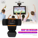 Webcam with Microphone Real Full HD USB Driver Free Web Camera for Windows10 8 7