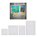 4 Pieces Blank Canvas Board Wooden