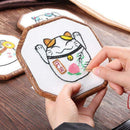 2 Packs Embroidery Hoops Cross Stitch Embroidery Octagon Set for Handy Art