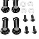 12mm Wheel Hex Hub Extension Adapter for 1/14 Wltoys 144001 Black